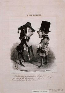 Scènes Grotesques- Tailleur...Prenez ça... de Honoré Daumier
